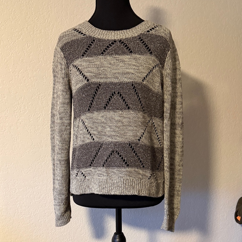 Banana Republic Two-Tone Gray M Women's Sweater